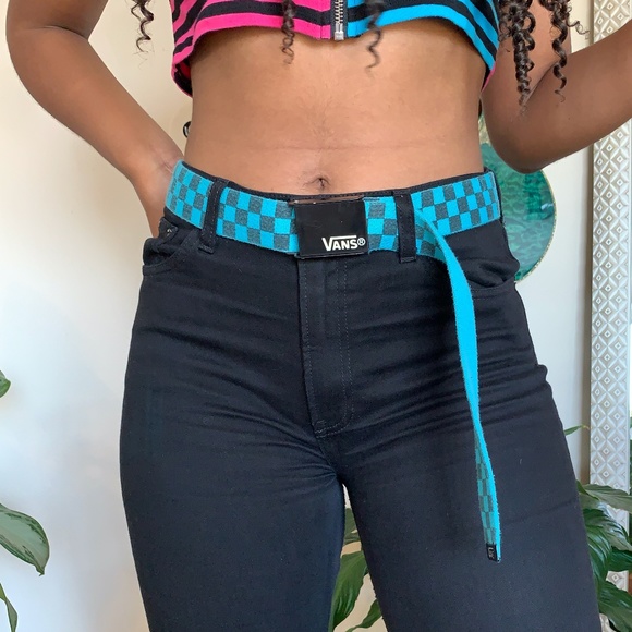 checkered vans belt
